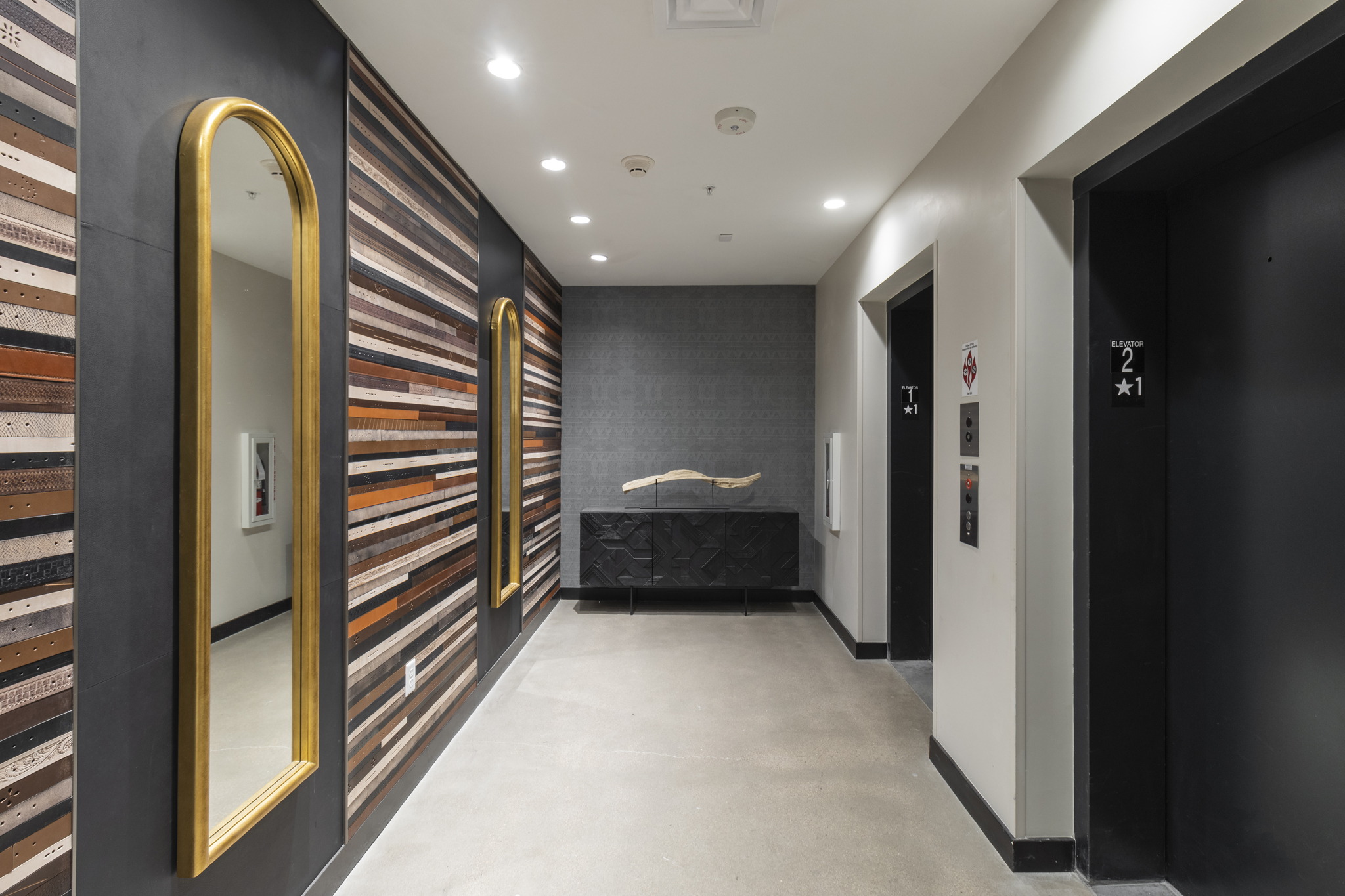 Interior commercial architecture photography Elevator multi family apartment